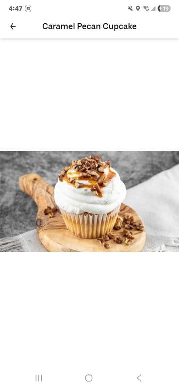Each Caramel Pecan Cupcake