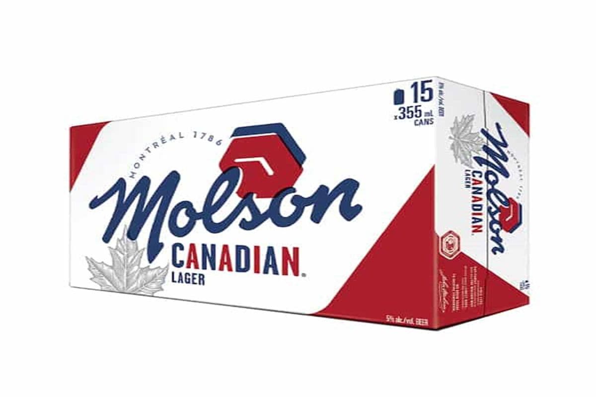 MOLSON Canadian BEER 15 CANS (15 x 355ml)