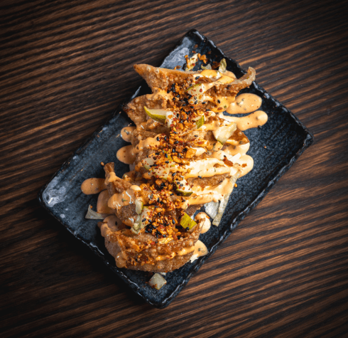 Cheeseburger Gyoza