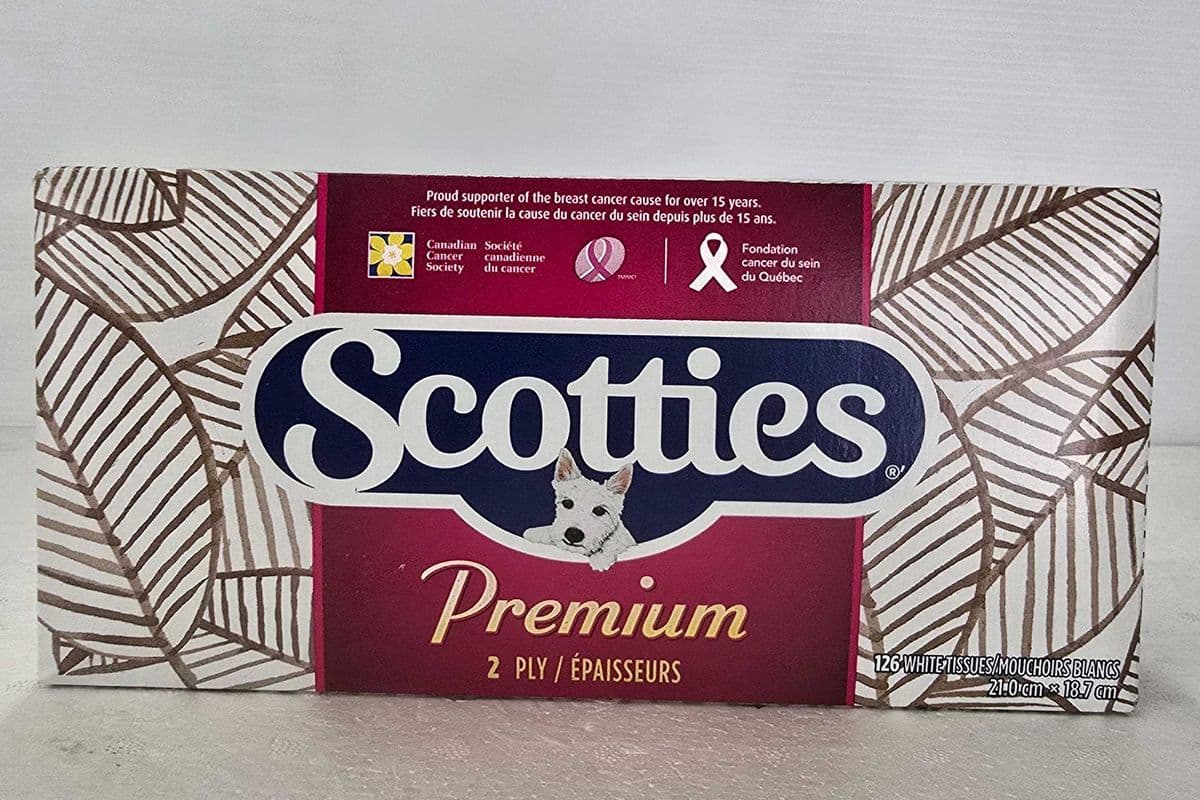 Scotties premium 2 ply tissues (126 tissues)