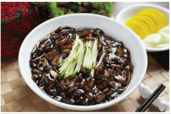 Pan Fried Seafood Black Bean Noodle