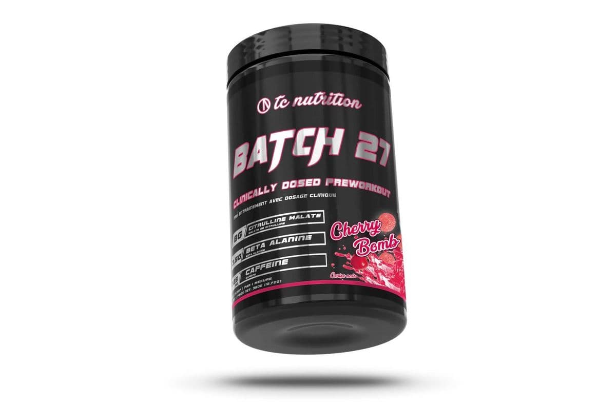 TC Nutrition Batch 27 Cherry Bomb Pre-Workout Powder (350 g)