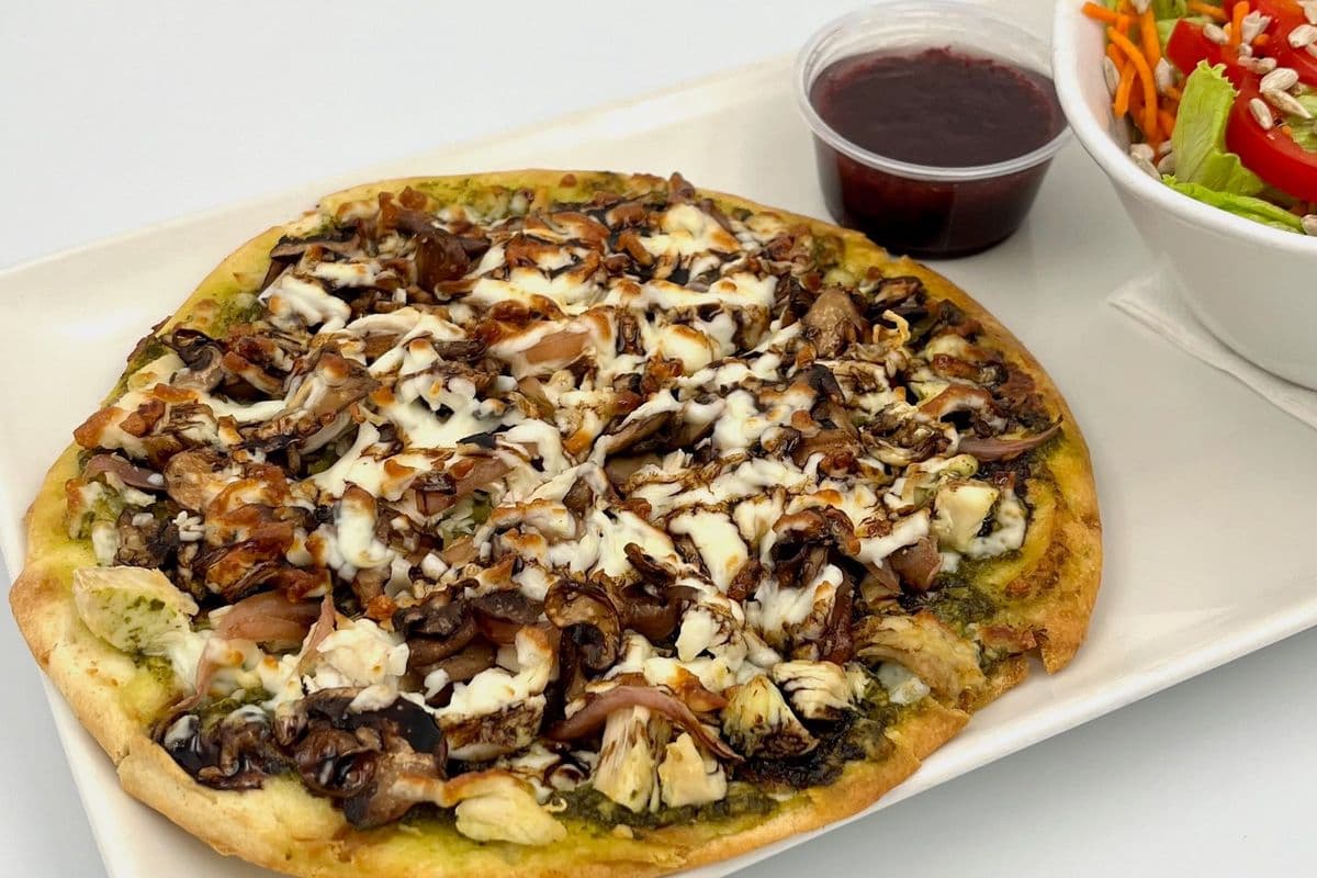 Sausage and Mushroom Flatbread