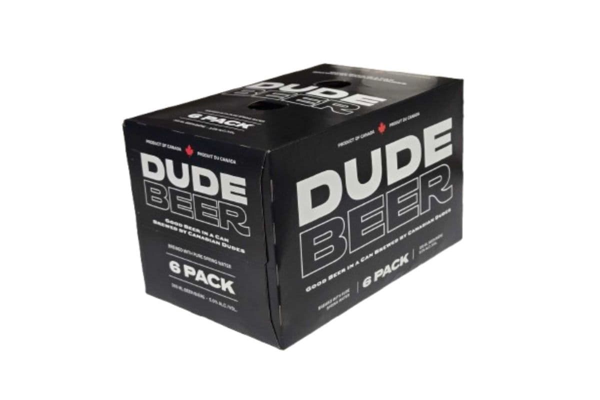 Dude Beer Lager Canadian Beer (6 x 355ml)