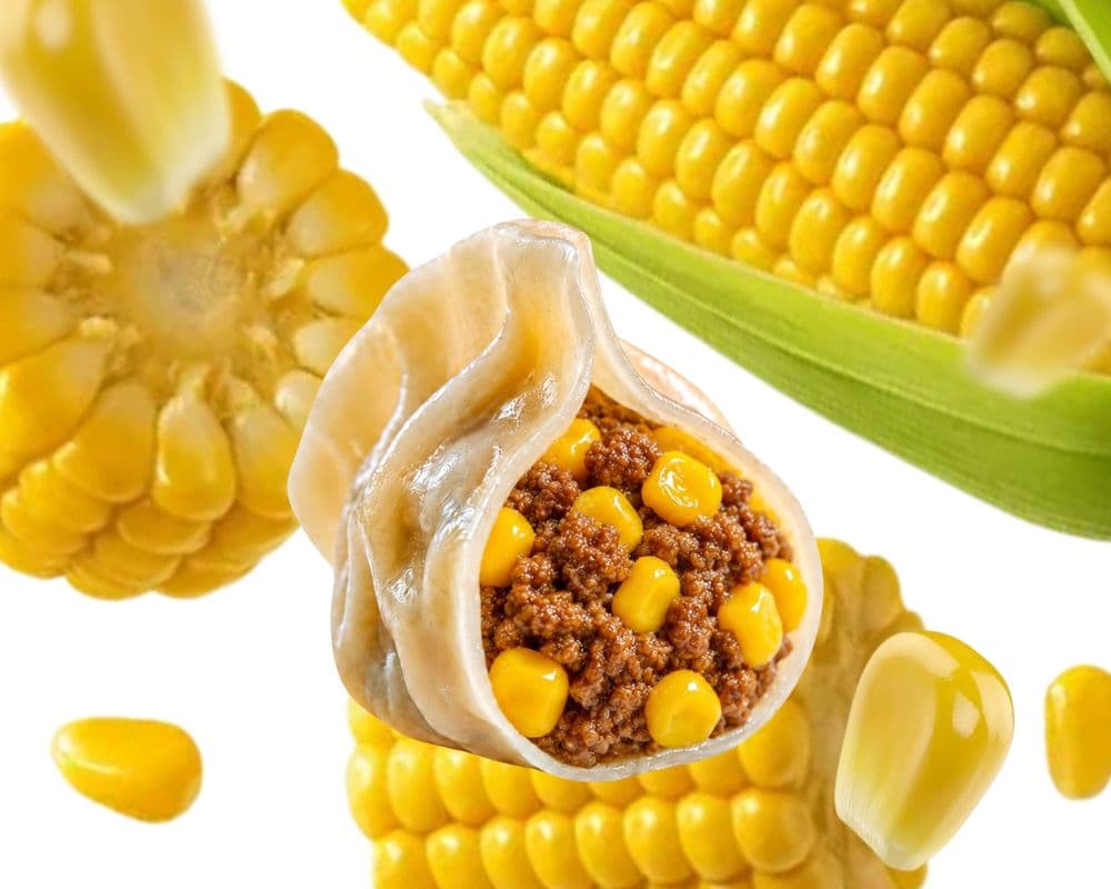 37.Beef & Corn Dumpling / Bœuf et Maïs Dumpling