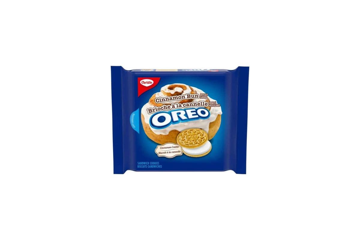 OREO Cinnamon Bun Sandwich Cookies, 261 g