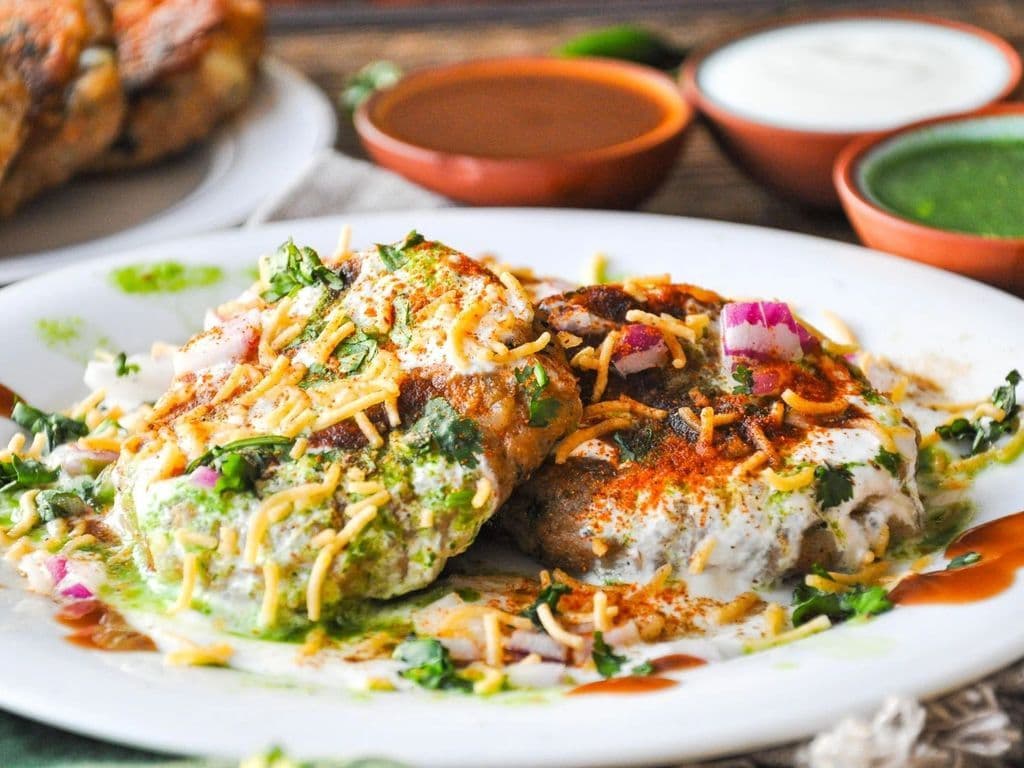 Aloo Tikki with Channa