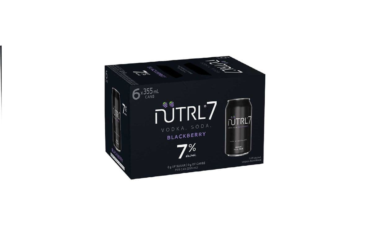 113887 - NUTRL 7% VODKA SODA BLACKBERRY (6 x 355ml)