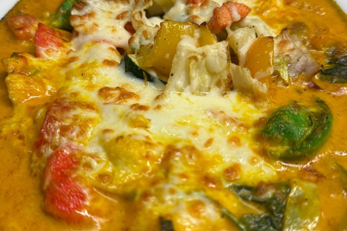 Curried Instant Tortellini Baked