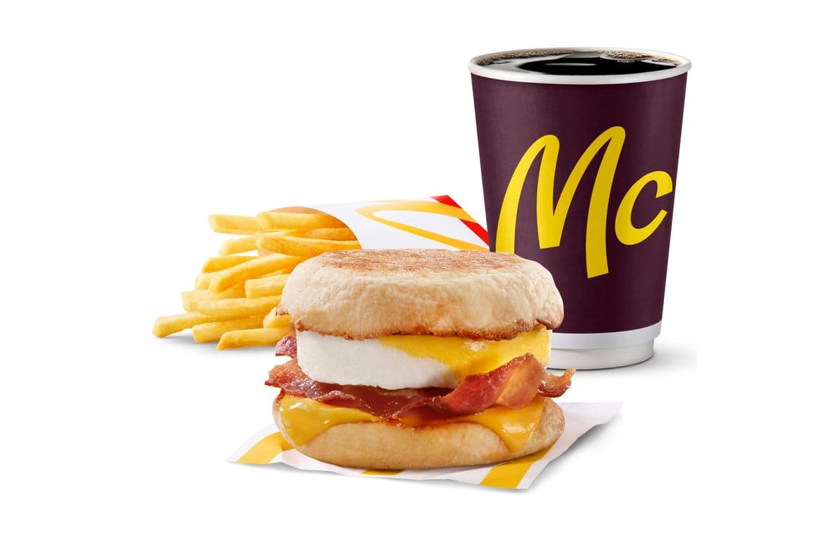 Bacon 'N Egg McMuffin Extra Value Meal [550.0 Cals]