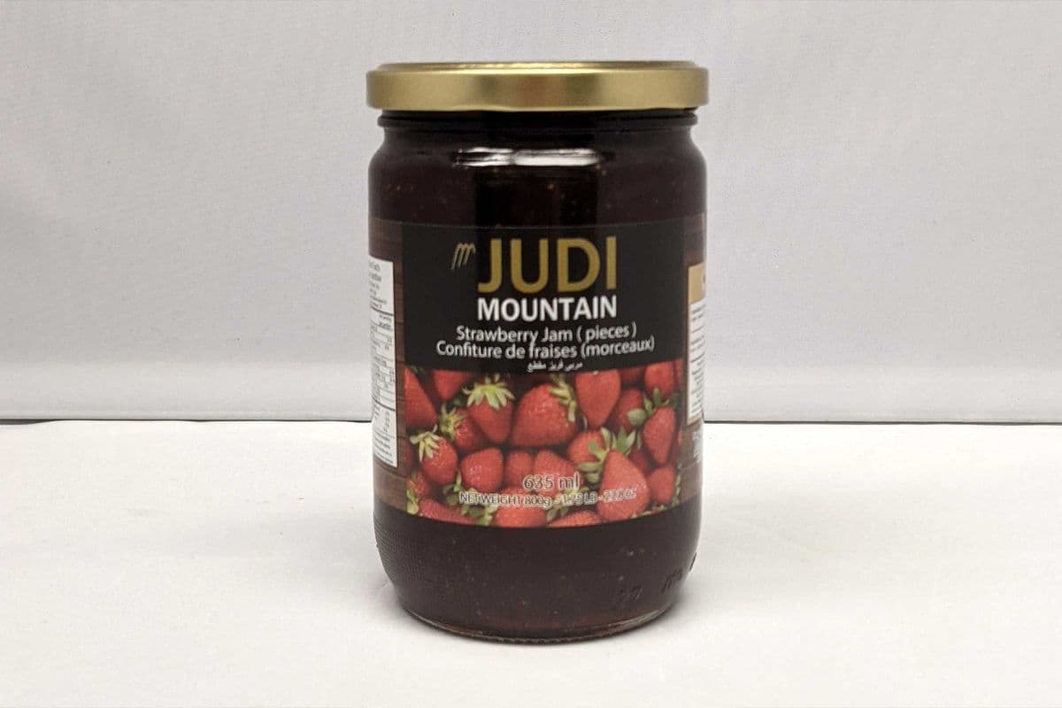 Judi Mountain Strawberry Jam, 800 Grams (635ml jar)
