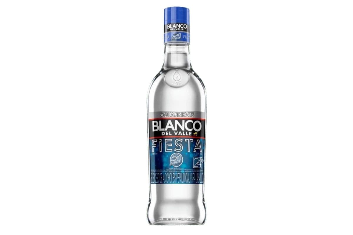 Aguardiente Blanco Del Valle Fiesta (1 x 1000ml)