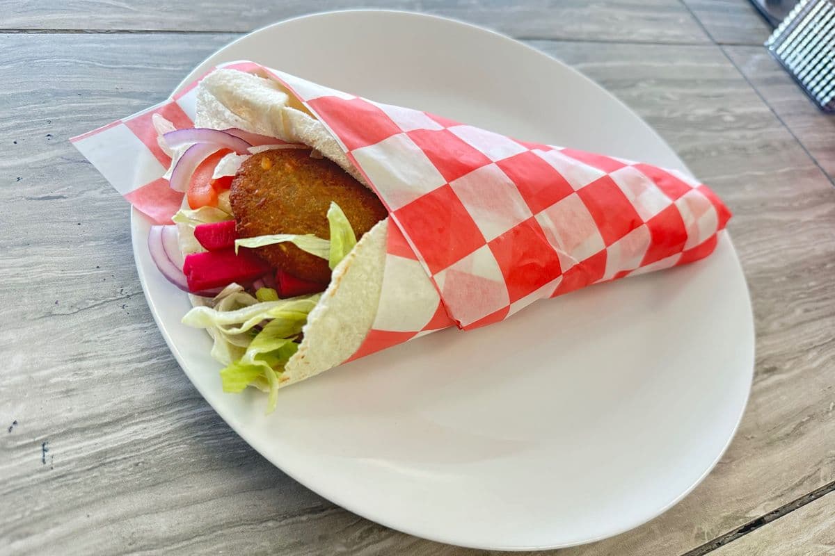 Pita aux falafels