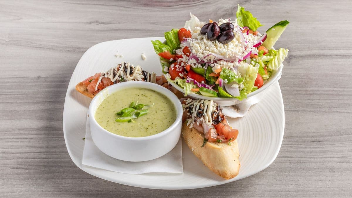 Soup, Salad, & Bruschetta