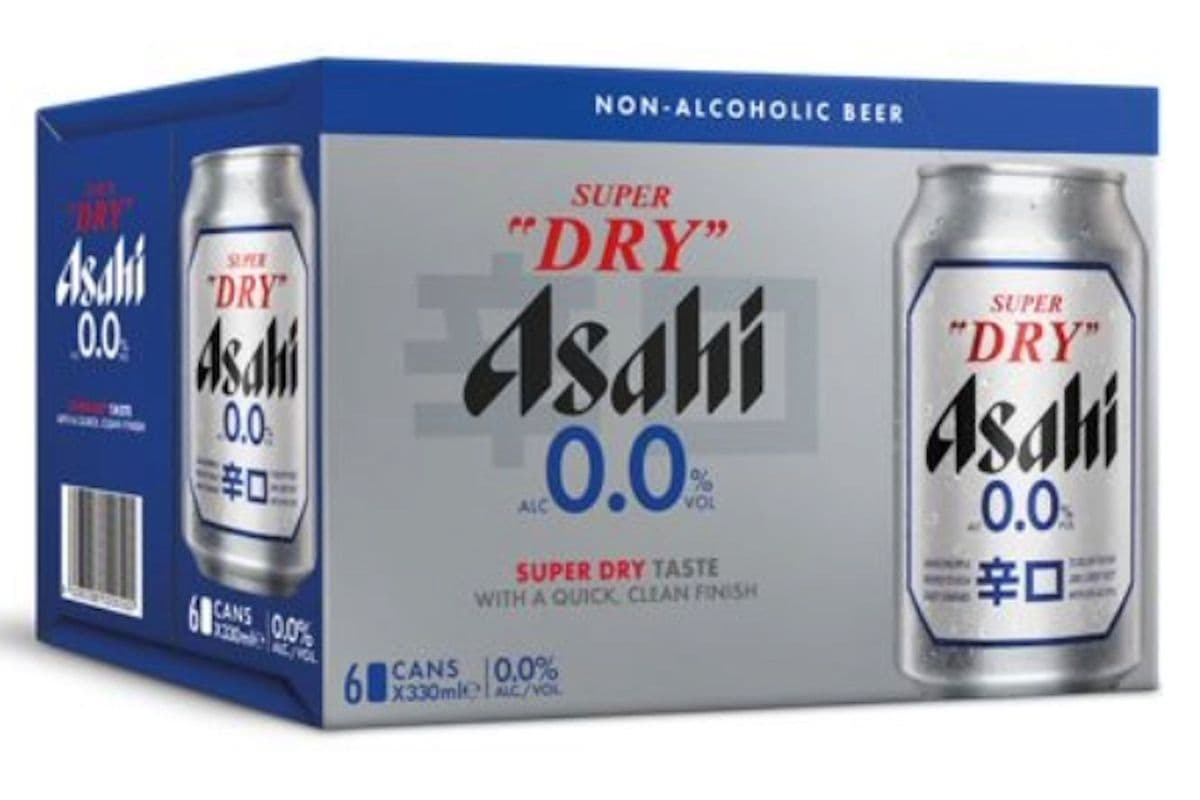 ASAHI SUPER DRY BEER 0.0% 6 X 330ML CANS (330ML)