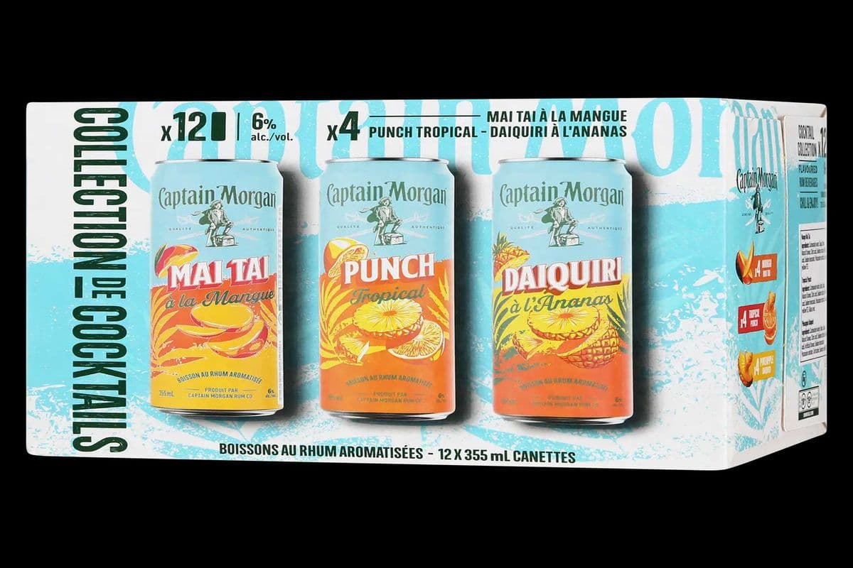 100307. CAPTAIN MORGAN COCKTAIL COLLECTION (1 x 12pc)