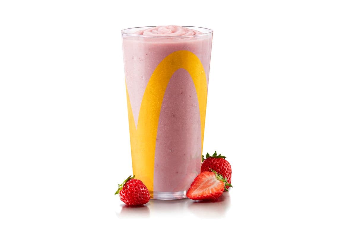 Lait ultra-frappé à la fraise [550.0 Cal]