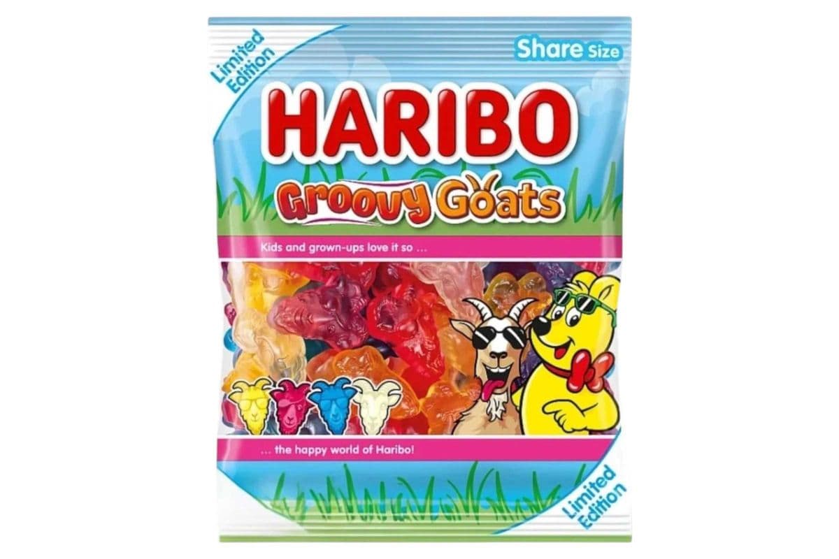 Haribo Groovy Goats 729 (160g) (343 Cal)