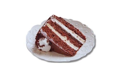 Tranche de gâteau à la pâte à biscuits et à la guimauve / Marshmallow Cookie Dough Cake Slice