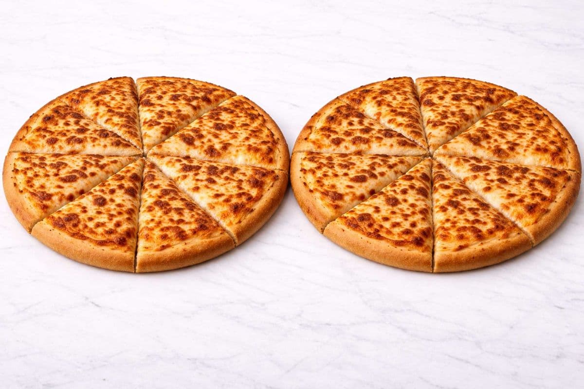 Two 10" Medium One Topping Pizza