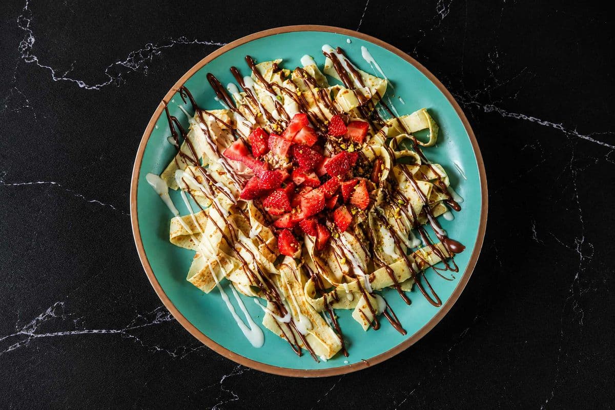Crepe fettuccine