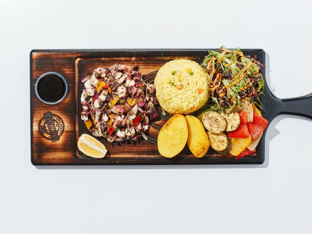 Pieuvre Grillée Plate