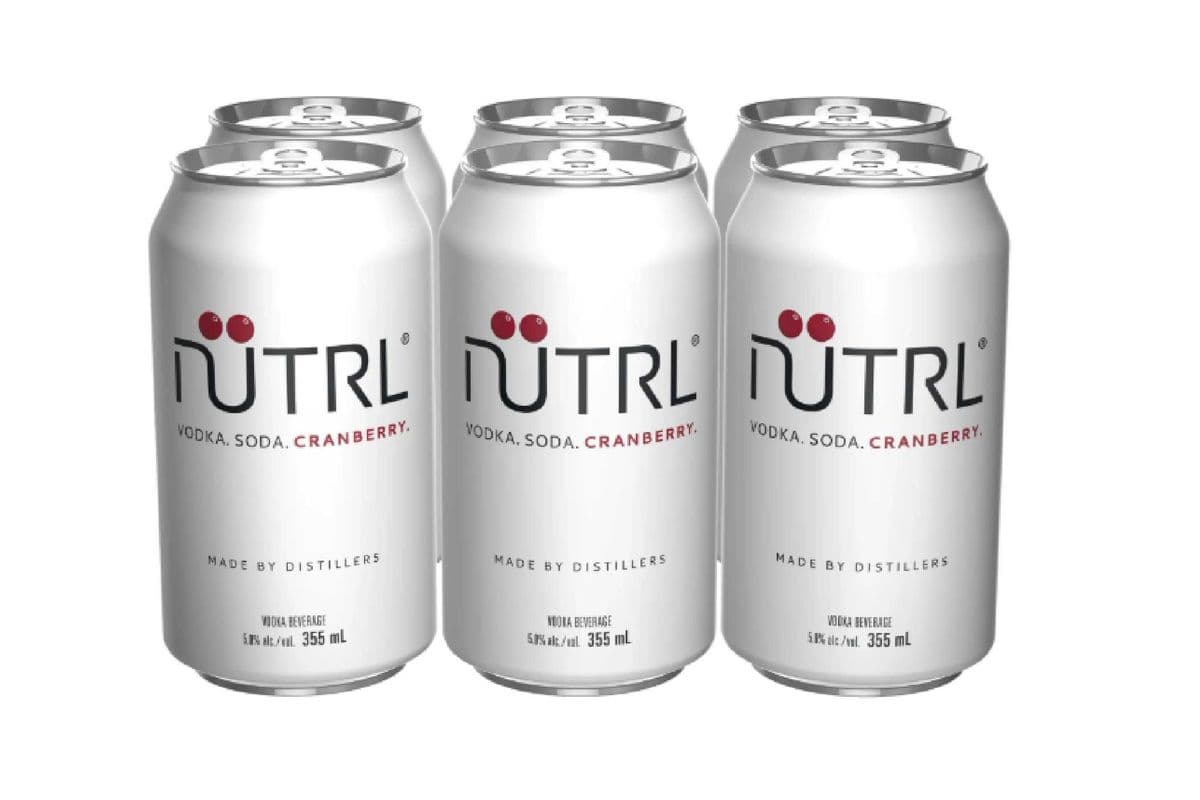 Nutrl Vodka Soda Cranberry (6 x 355 ml)