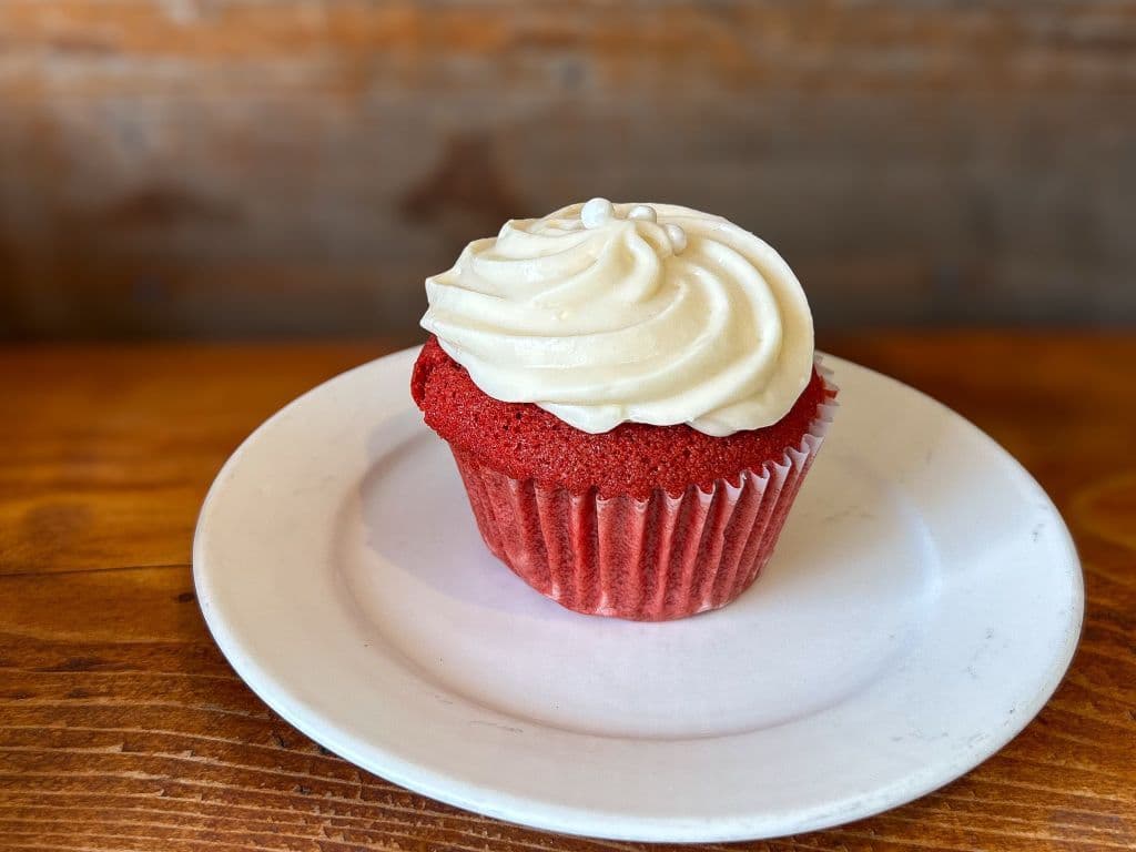 Red Velvet Cupcake w/ Cream Cheese Frosting