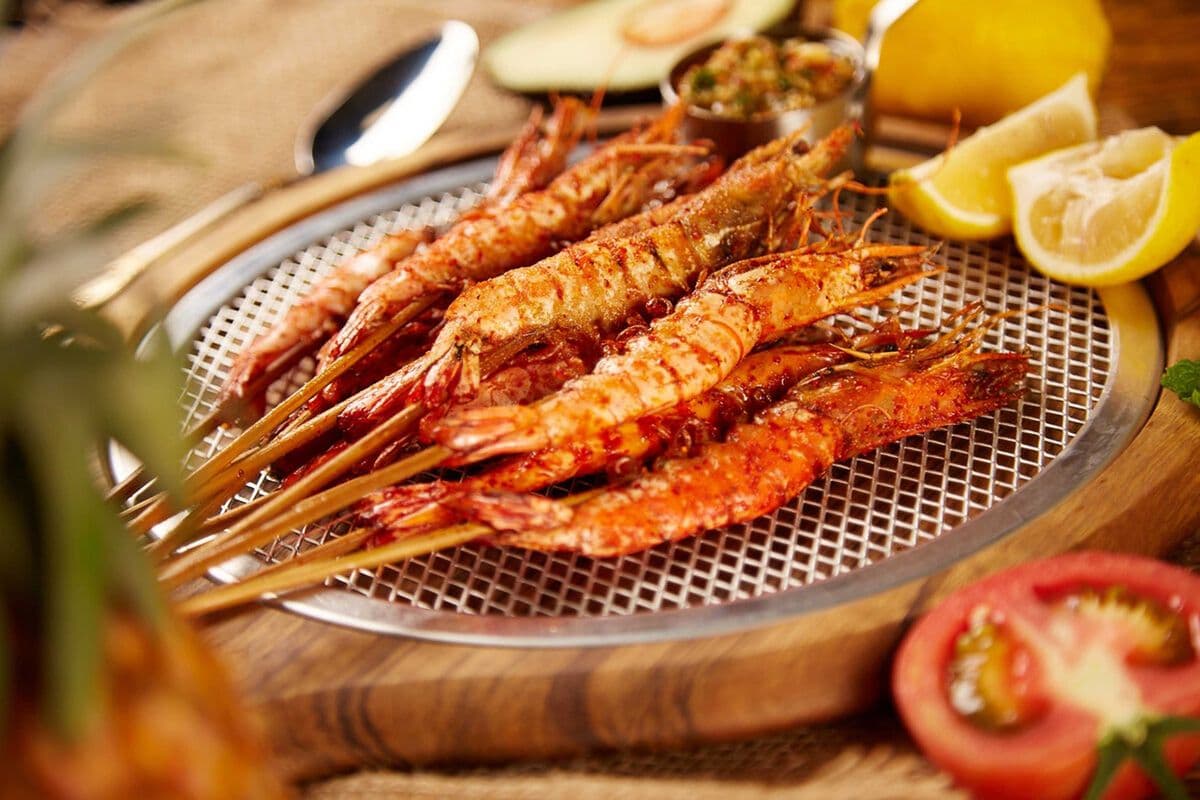 grilled shrimp 4pcs 烤虾