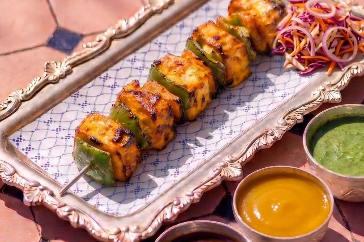 PANEER TIKKA / GRILLED INDIAN COTTAGE CHEESE [ 5 BIG PCS]
