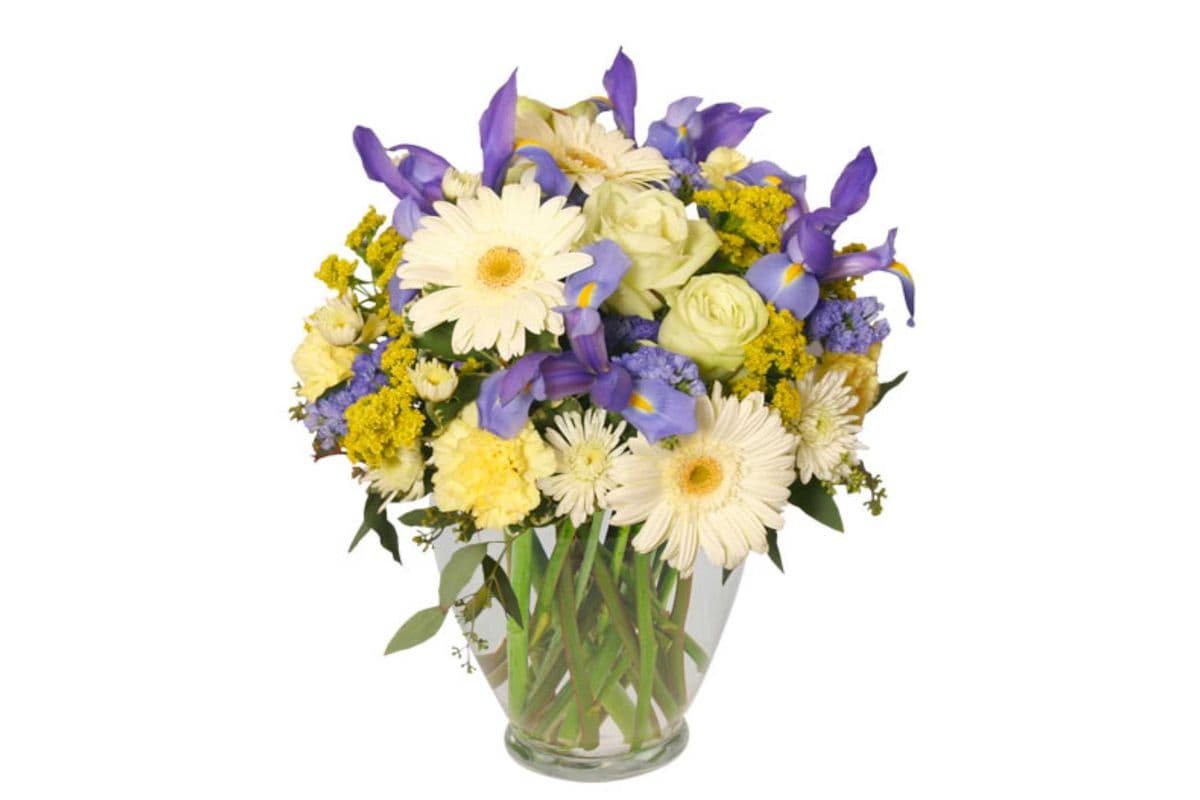 Welcome Baby Boy Flower Arrangement