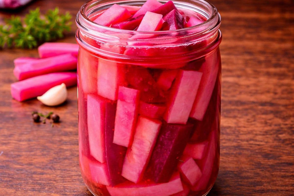 Home made Turnip pickles Small (about 400 ml)