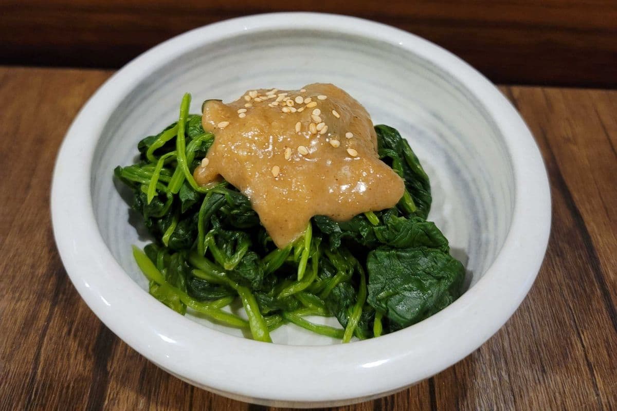 Gomae (Spinach Salad)