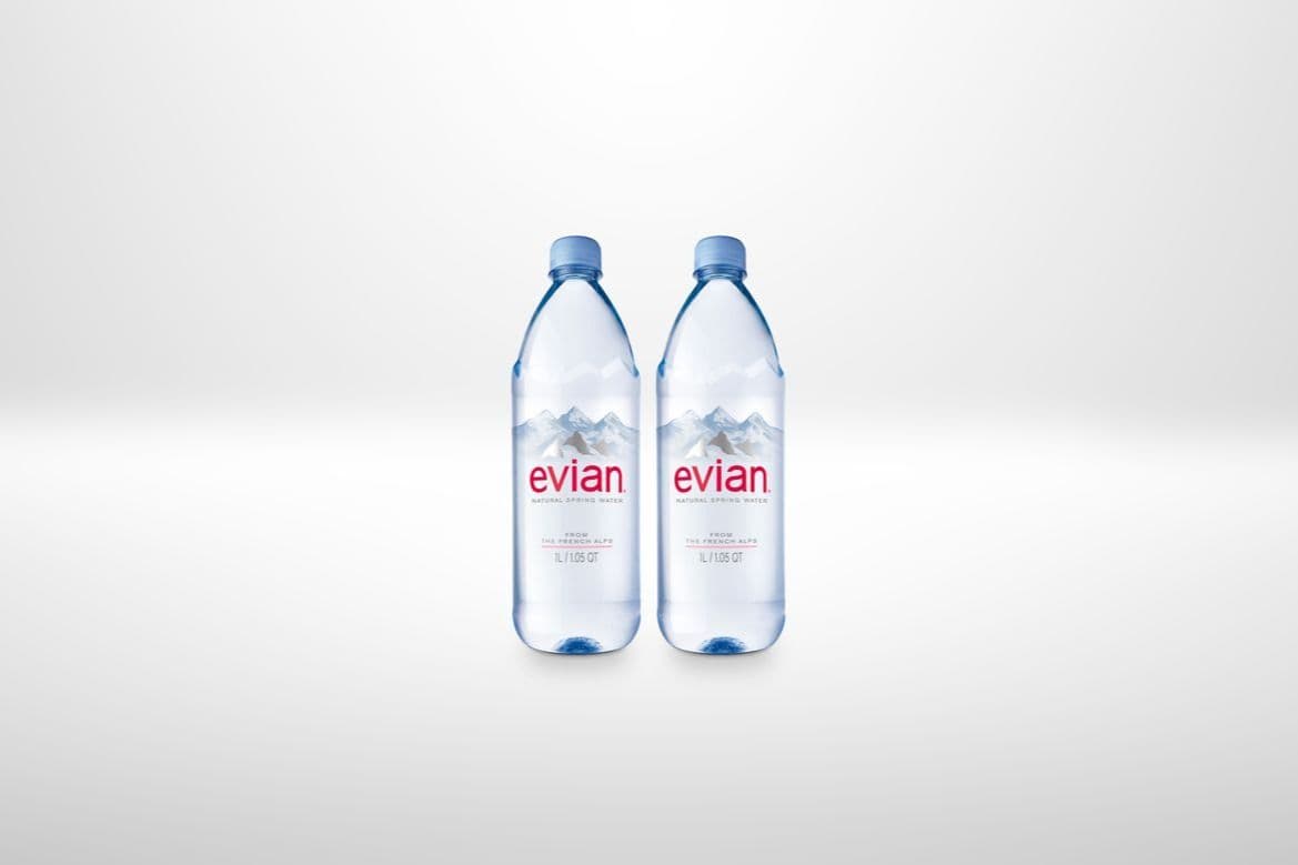 Evian (1 L) - 2 for $6.50