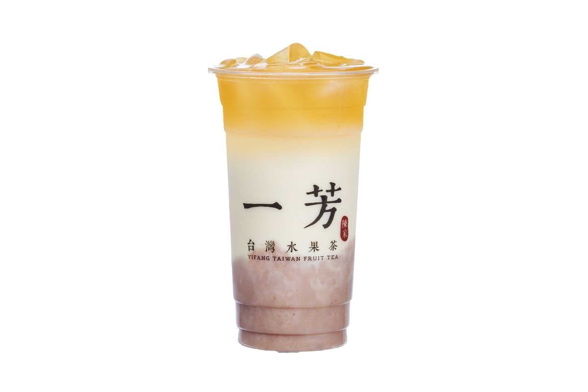 Fresh Taro Green Tea Latte 大甲芓頭鮮奶綠
