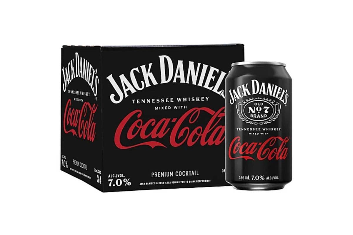 Jack Daniels With Coca Cola (4 Cans) (4 x 355ml)