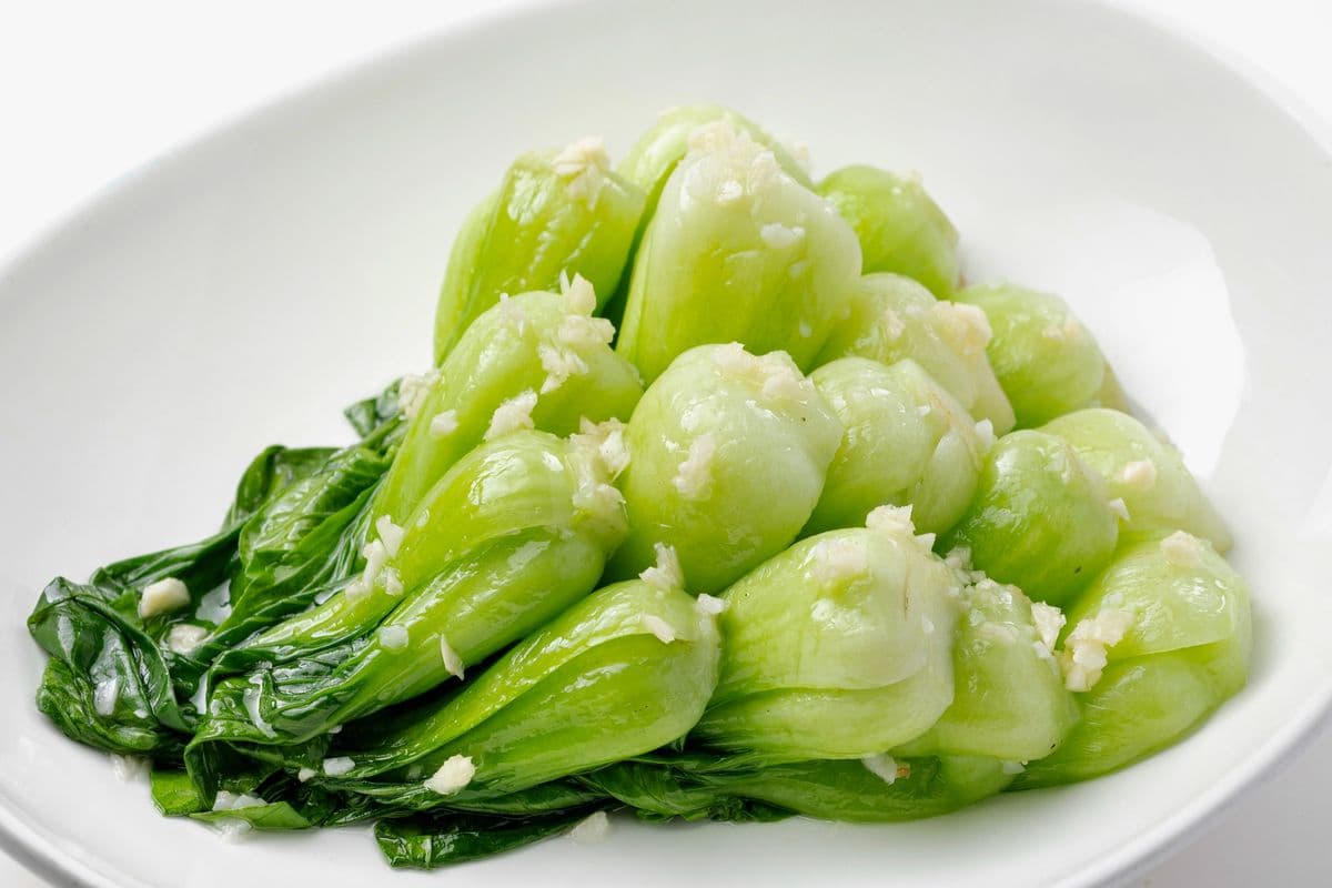 604. Baby Shanghai Bok Choy Stir Fried with Minced Garlic 蒜蓉上海白