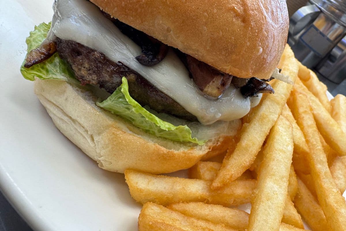 Mushroom and Swiss Burger
