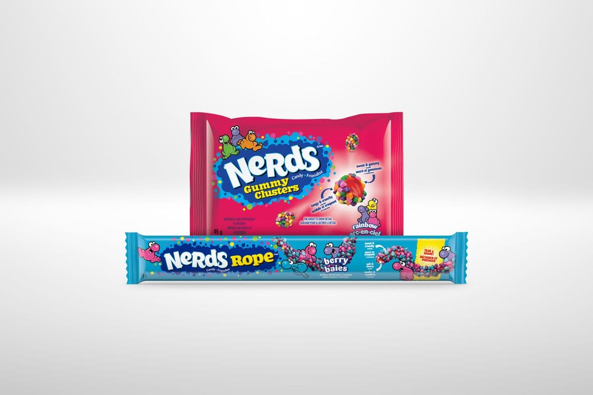 Nerds Ropes (26 g) and Clusters (45 g) - 2 for $5.00