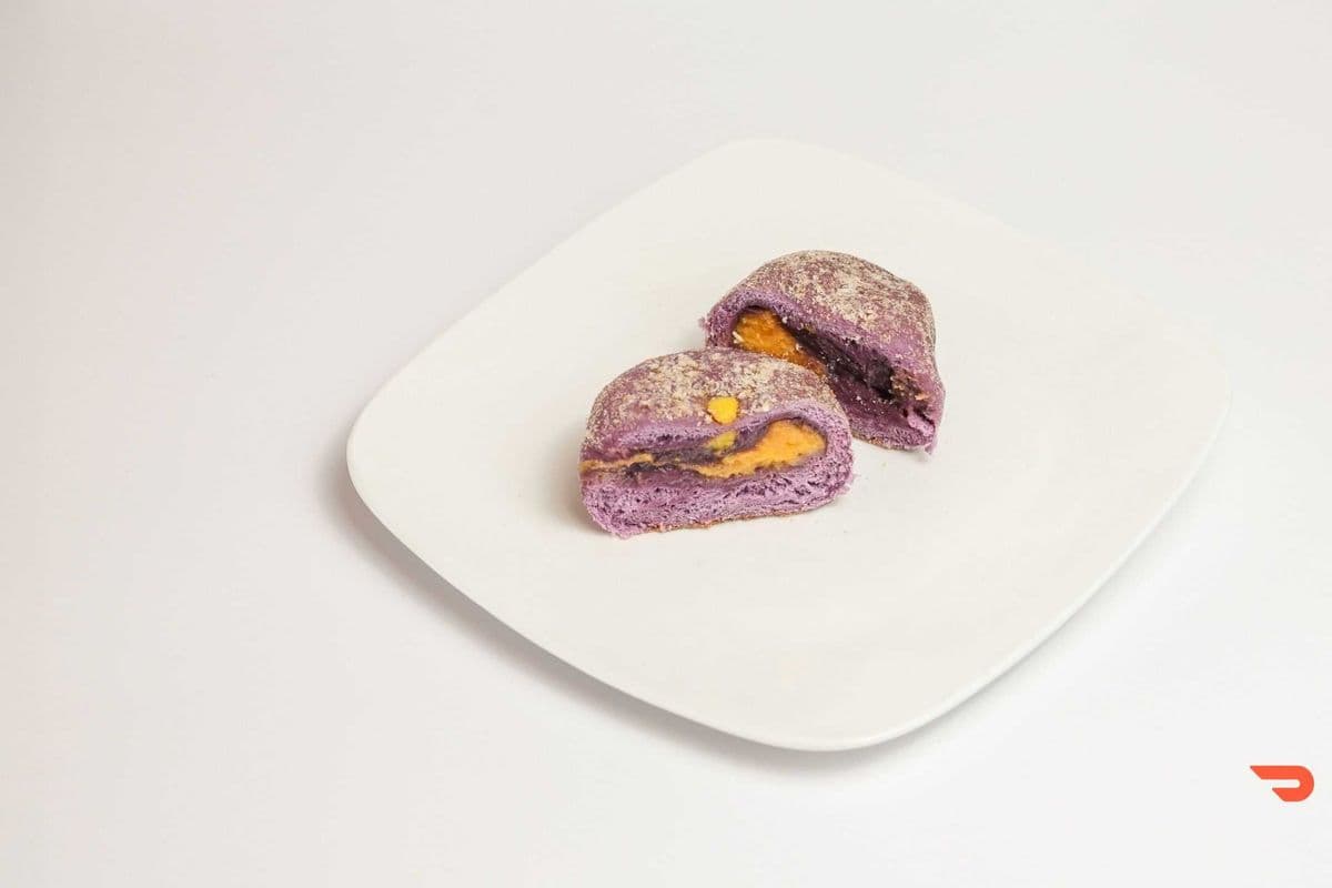 Purple Bun with Custard