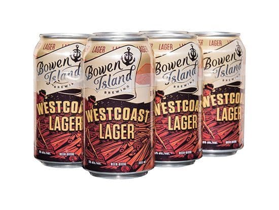 Bowen Westcoast Lager, 355mL craft (5.0% ABV)