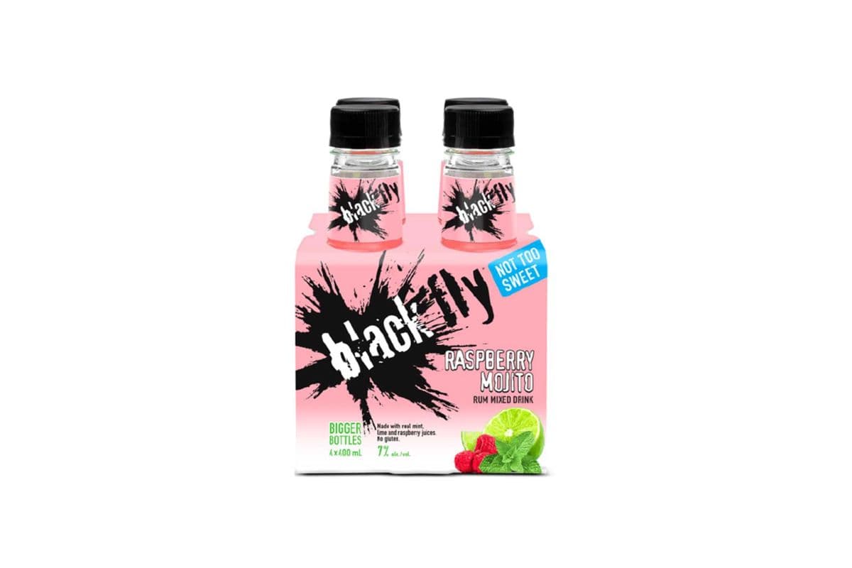 BlackFly Raspberry Mojito (4 x 400mL Bottles)