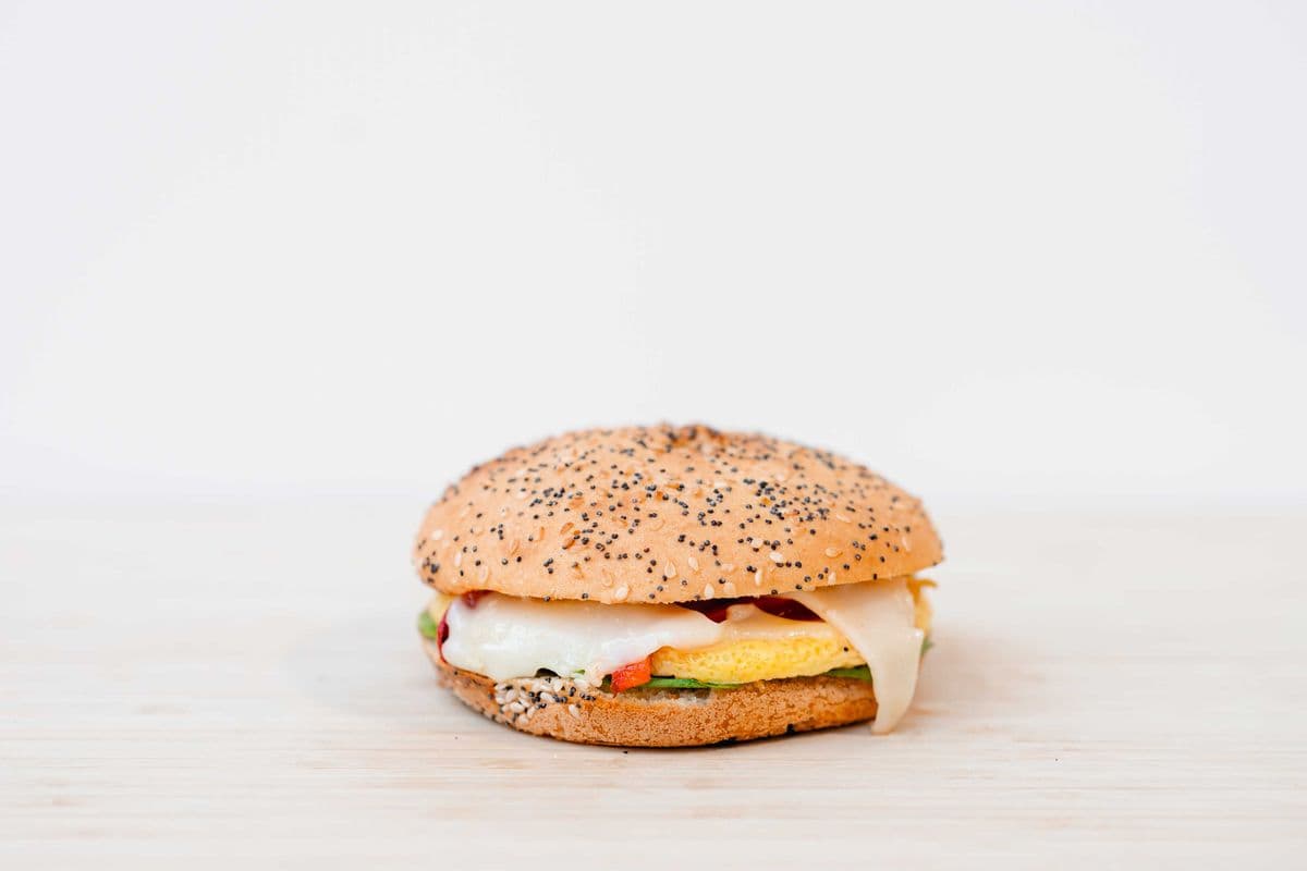 Breakfast veggie bun