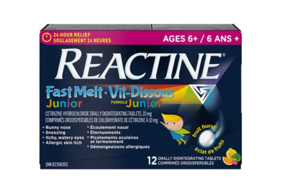 Reactine Allergy Junior Fast Melt Tablets (12 tabs)