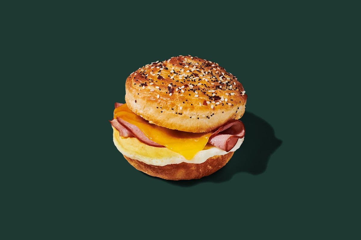 Everything Croissant & Roasted Ham Sandwich
