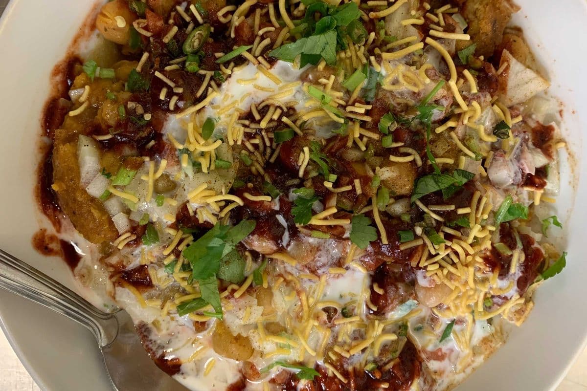 Chole Samosa Chaat