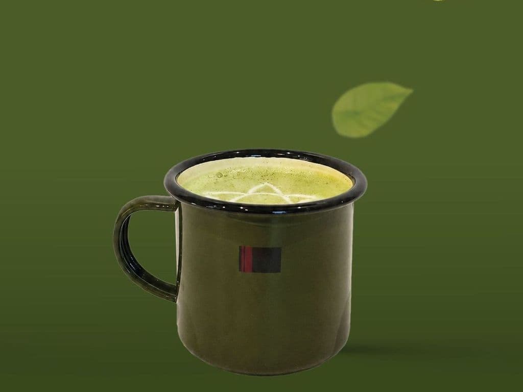Hot Matcha Coconut.