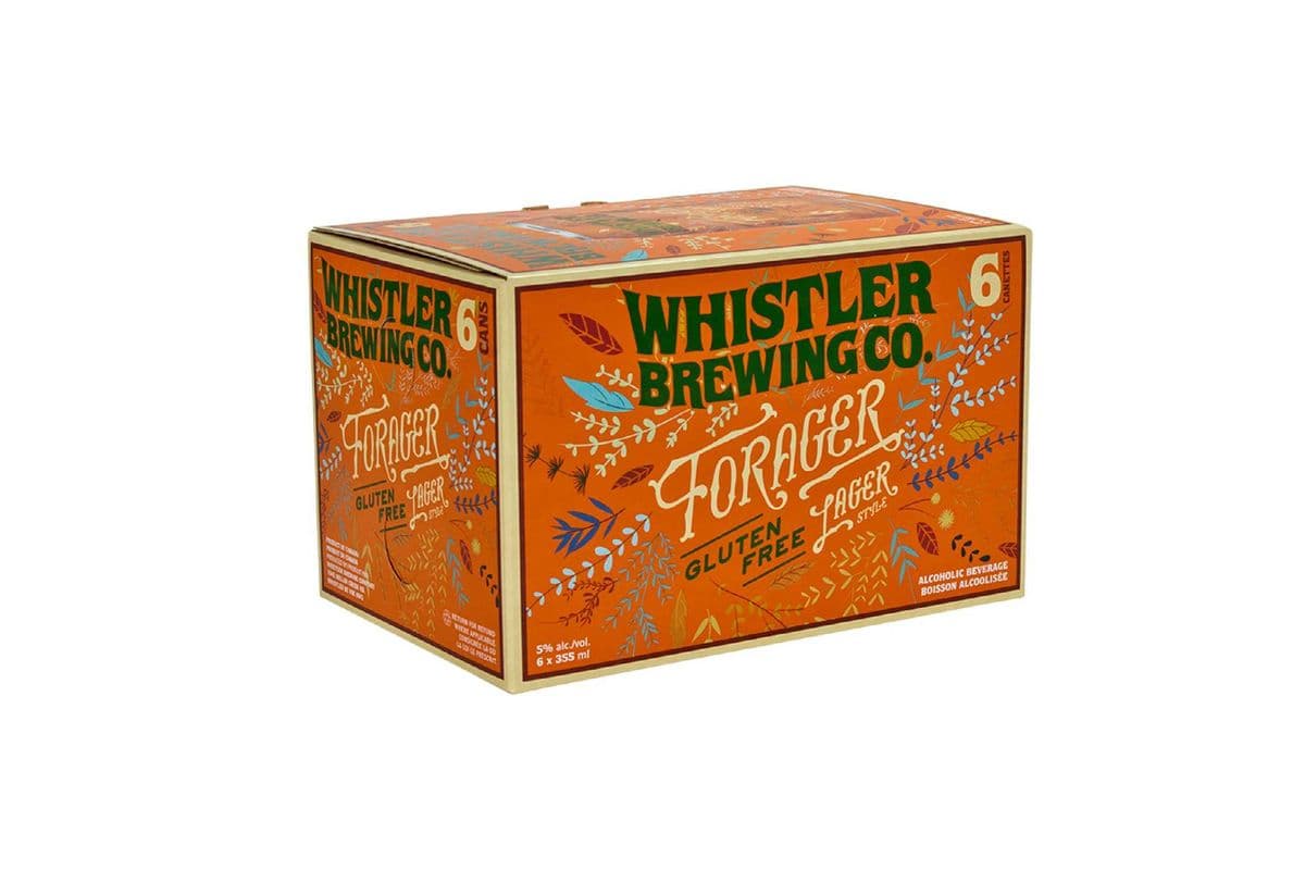 838901. WHISTLER FORAGER GLUTEN FREE LAGER (6 x 355ML (CANS))