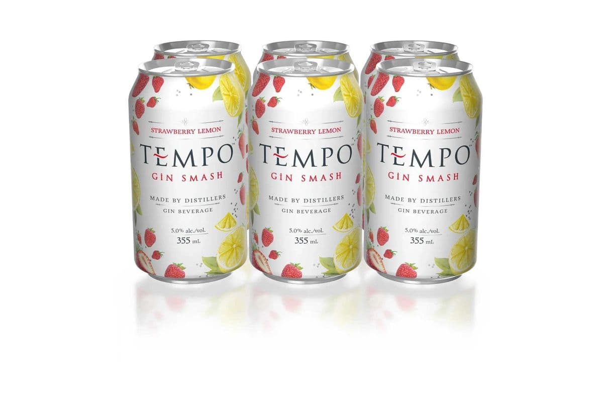 Tempo Gin Strawberry Lemon (6 x 355 ml Cans)