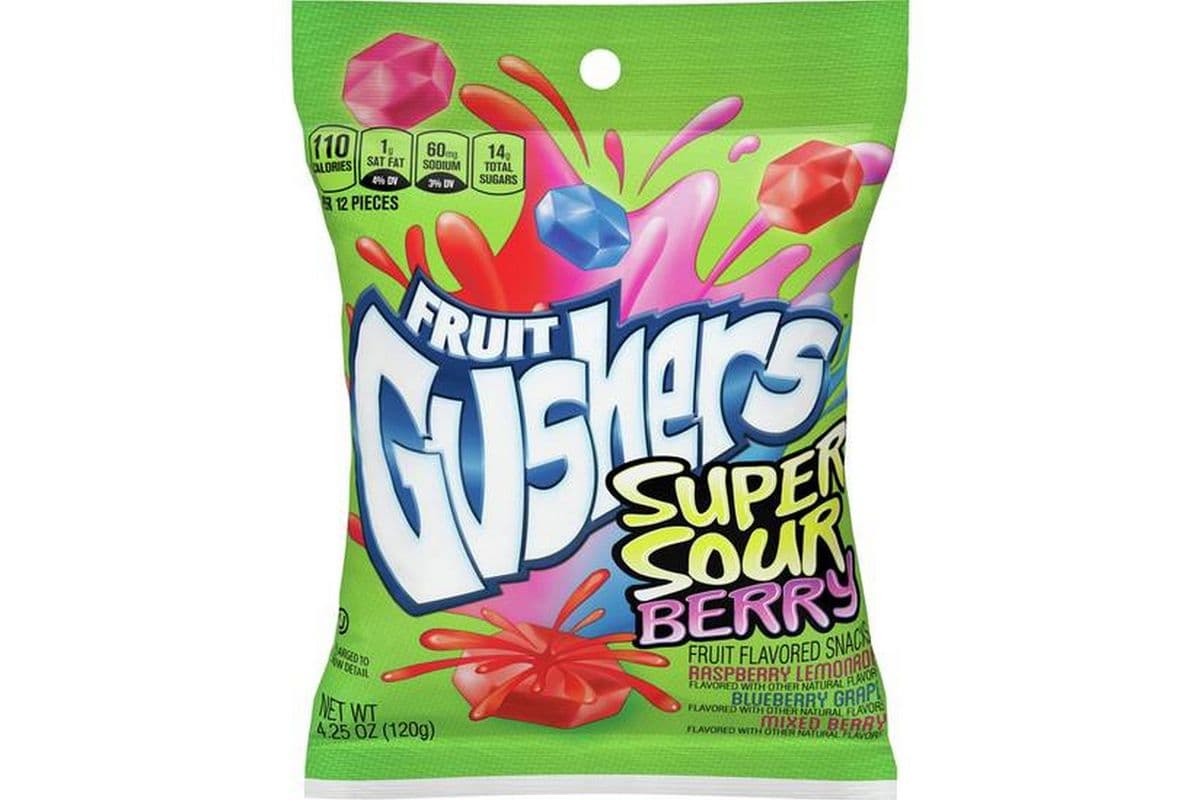 Fruit Gushers Super Sour Berry